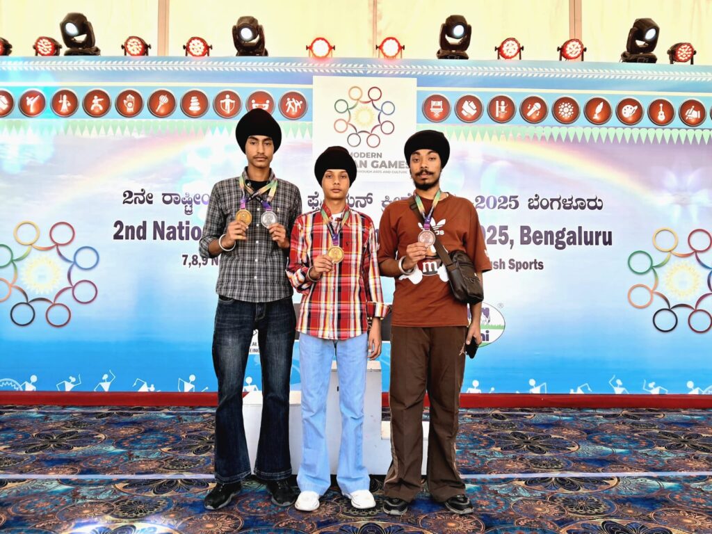 ਰਾਸ਼ਟਰੀ ਪਾਈਥੀਅਨ ਖੇਡਾਂ ਵਿੱਚ ਰੂਪਨਗਰ ਦੇ ਗੱਤਕੇ ਖਿਡਾਰੀਆਂ ਦਾ ਸ਼ਾਨਦਾਰ ਪ੍ਰਦਰਸ਼ਨ Pythian Games gatka medalist